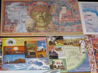India 2007 Year pack of 11 M/s Gandhi Energy Airforce Rose Bridge Buddha Fairs Aeroplane MNH