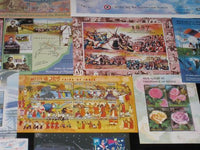 India 2007 Year pack of 11 M/s Gandhi Energy Airforce Rose Bridge Buddha Fairs Aeroplane MNH