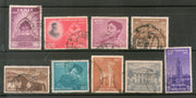 India 1957 Used Year Pack of 9 Stamps Red Cross Children's Day Universities - Phil India Stamps