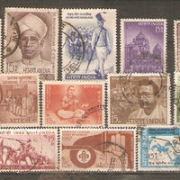 India 1967 Used Year Pack of 17 Stamps on Nehru Scout Taj Mahal