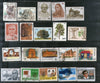 India 1987 Used Year Pack of 56 Stamps Railway Flag Tagore Rotary Tree Wildlife