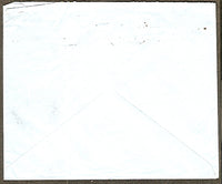 India 1948 12As Mahatma Gandhi KGVI Stamps cancel Air Mail Cover to France Fine