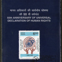 India 1998 Universal Declaration of Human Right Phila-1613 Cancelled Folder
