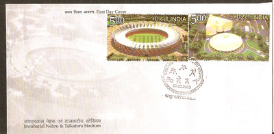 India 2010 Commonwealth Games Nehru & Talkatora Stadiums FDC