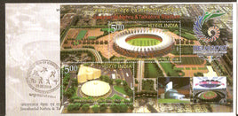India 2010 Commonwealth Games Nehru & Talkatora Stadium Phila- 2621 M/s on FDC