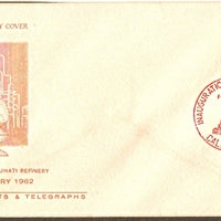 India 1961 Gauhati Refinery Phila-365 CALCUTTA Red FDC