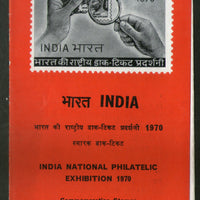 India 1970 National Philatelic Exhibition New Delhi Phila-526-27 Blank Folder