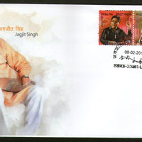 India 2014 Jagjit Singh´Ghazal King´Singer Music Musician Musical Se-Tenant FDC