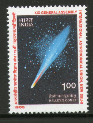 India 1985 Halley's Comet Space Phila-1017 MNH