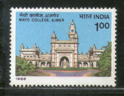 India 1986 Mayo College Ajmer Education Phila-1038 MNH