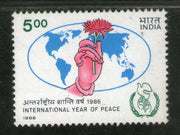 India 1986 International Peace Year Phila-1052 MNH