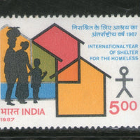 India 1987 International Year of Shelter for the Homeless Phila-1092 MNH