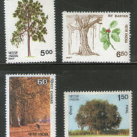 India 1987 Indian Trees Pipal Banyan Phila-1104-7 MNH
