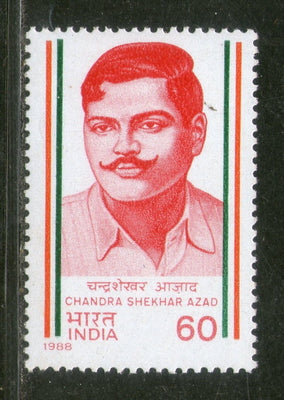 India 1988 Chandra Shekhar Azad Phila-1122 MNH