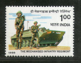 India 1988 Mechanised Infantry Regiment Military Phila-1133 MNH