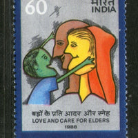 India 1988 Love & Care for Elders Phila-1149 MNH