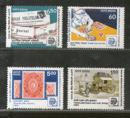 India 1989 INDIA-89 World Philatelic Exhibition 4v Phila-1185-88 MNH