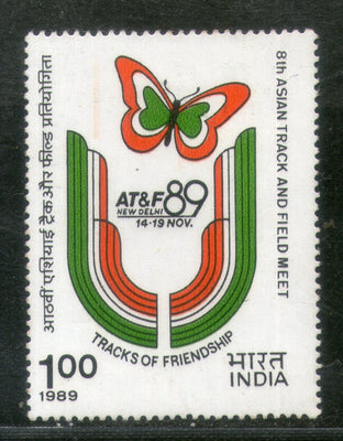 India 1989 Asian Track & Field Meet Sport Phila-1221 MNH