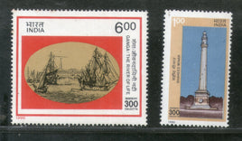 India 1990 Calcutta Tricentenary Phila-1261-62 MNH