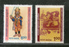 India 1991 Kamladevi Chattopadhyaya Traditional Puppet Handicraft Phila-1309-10 MNH