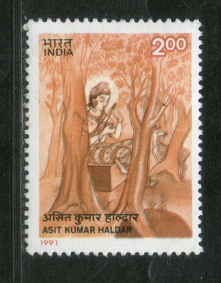 India 1991 Asit Kumar Haldar Painting Painter Phila-1319 MNH