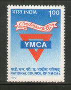 India 1992 National Council of YMCAs 1v Phila-1324 MNH
