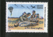India 1992 Parachute Field Ambulance Military 1v Phila-1345 MNH