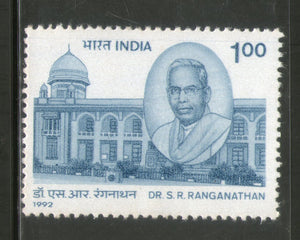 India 1992 Dr. S. R. Ranganathan 1v Phila-1346 MNH