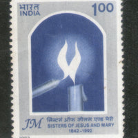 India 1992 Sister of Jesus & Mary 1v Phila-1352 MNH