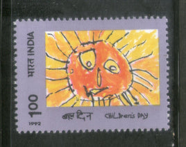 India 1992 National Children's Day Painting 1v Phila-1353 MNH