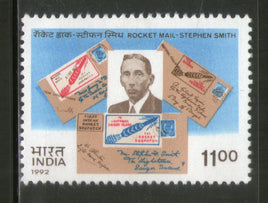 India 1992 Rocket Mail Stephen H. Smith 1v Phila-1356 MNH