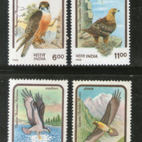 India 1992 Birds of Prey 4v Phila-1359-62 MNH