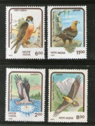 India 1992 Birds of Prey 4v Phila-1359-62 MNH