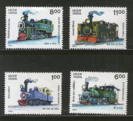 India 1993 Mountain Locomotives Railway 4v Phila-1374a MNH