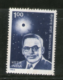 India 1993 Meghnad Saha Solar Eclipse 1v Phila-1393 MNH