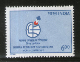 India 1994 World Conference on Human Resource Development 1v Phila-1419 MNH