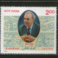 India 1994 J. R. D. Tata 1v Phila-1428 MNH