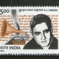 India 1995 Kundan Lal Saigal Actor Cinema 1v Phila-1449 MNH