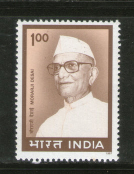 India 1997 Morarji Desai Phila-1527 1v MNH
