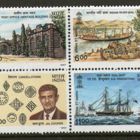 India 1997 INDIPEX-97 Jal Cooper Post Office Theme Phila-1593 Se-tenant MNH