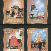 India 2003 Temple Architecture Hindu Mythology 4v Phila-1986a MNH
