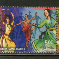 India 2003 Sangeet Natak Academi Dance Music Horiz Setenant Strip Phila-2031 MNH