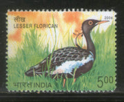 India 2006 Endangered Birds Lesser Florican Phila-2208 MNH