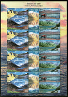 India 2006 Himalayan Lakes Geology Mountain Phila-2221 Se-tenant Full Sheet MNH