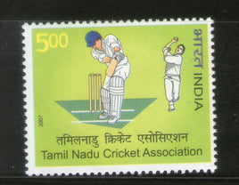 India 2007 Tamil Nadu Cricket Association Sport Phila-2243 MNH