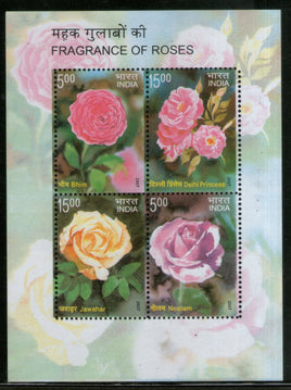 India 2007 Fragrance of Roses Flowers Tree Plant Flora Phila 2250 M/s MNH