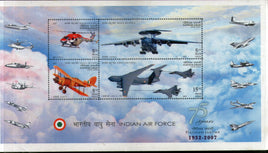 India 2007 Platinum Jubilee Indian Air Force Aviation Phila-2438 M/s MNH