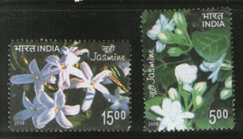 India 2008 Jasmine Flowers Fragrance Flora 2v Phila-2351a MNH