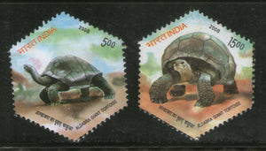 India 2008 Aldabra Giant Tortoise Setenant Phila-2369 MNH