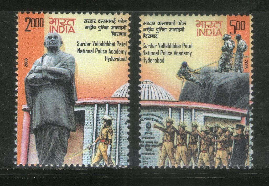 India 2008 Sardar Vallabhbhai Patel National Police Academy Hyderabad Phila-2412a MNH